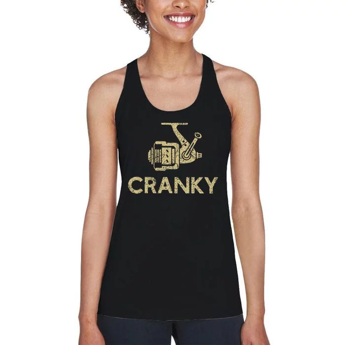 Crankbait Fishing Lure Cranky Women's Racerback Tank