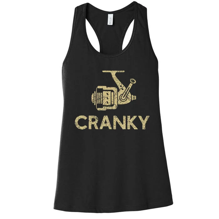 Crankbait Fishing Lure Cranky Women's Racerback Tank