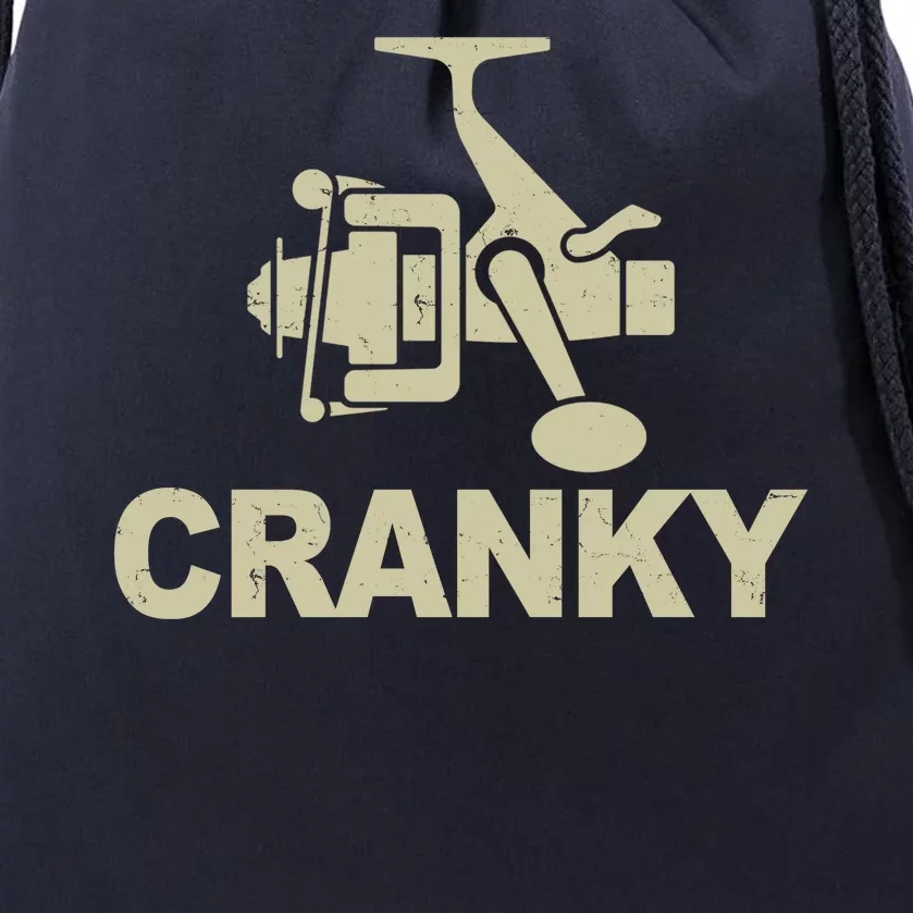 Crankbait Fishing Lure Cranky Funny Fishing Gift Drawstring Bag