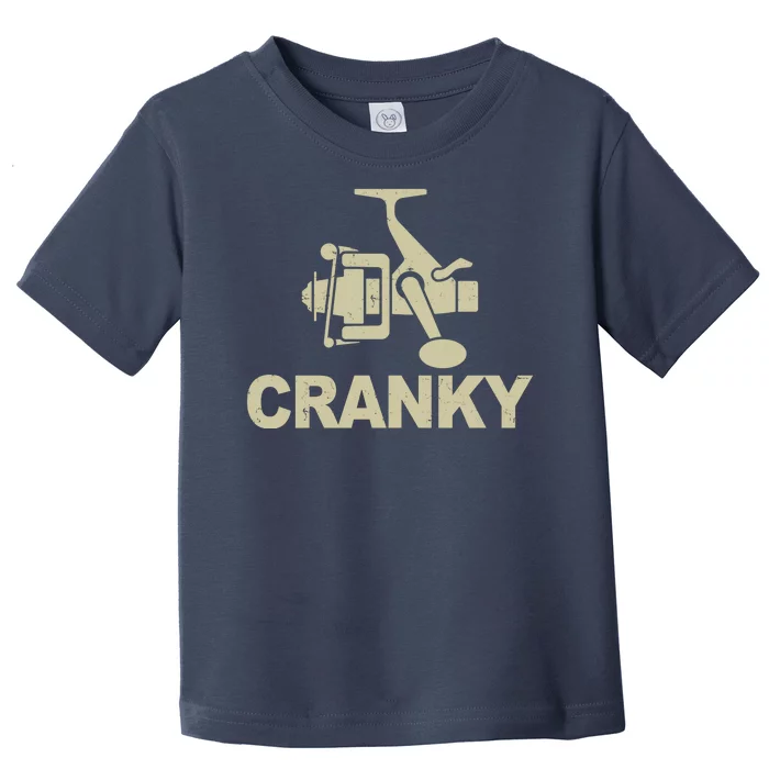 Crankbait Fishing Lure Cranky Funny Fishing Gift Toddler T-Shirt