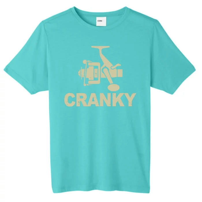 Crankbait Fishing Lure Cranky Funny Fishing Gift ChromaSoft Performance T-Shirt