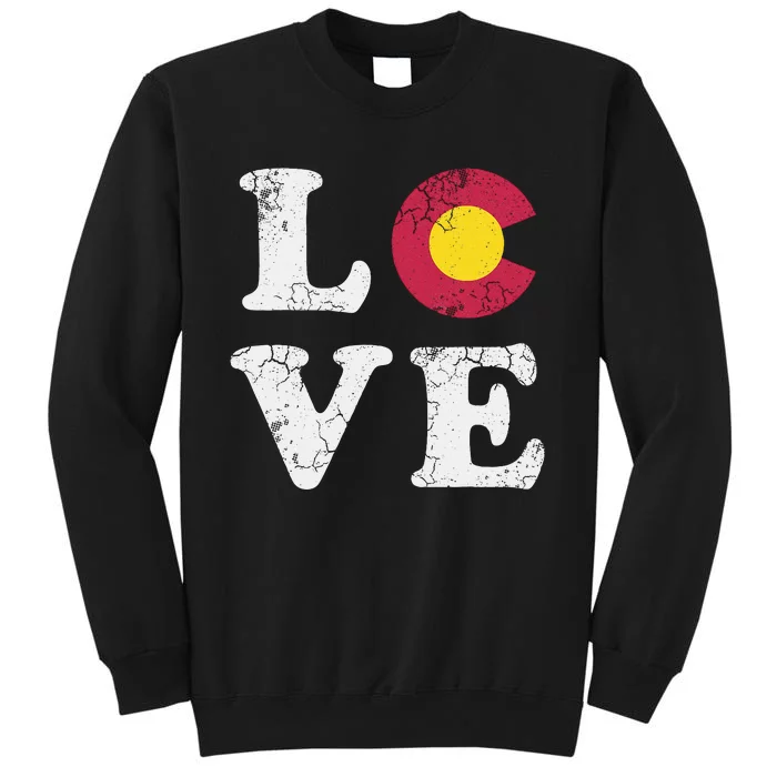 Colorado Flag Love Sweatshirt