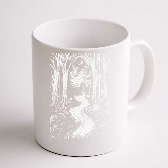 Creepy Forest Lazy Halloween Costume Spooky Gothic Front & Back Coffee Mug