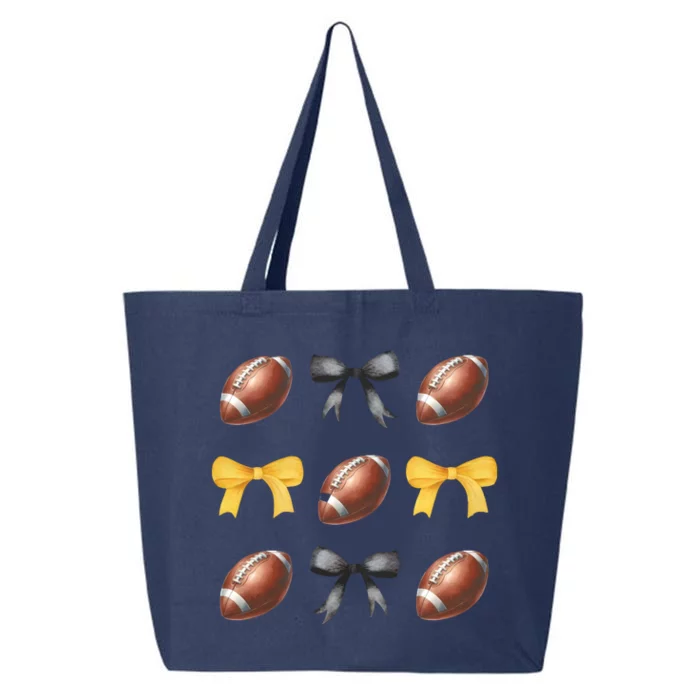 Coquette Football Lover Funny Sport football 25L Jumbo Tote