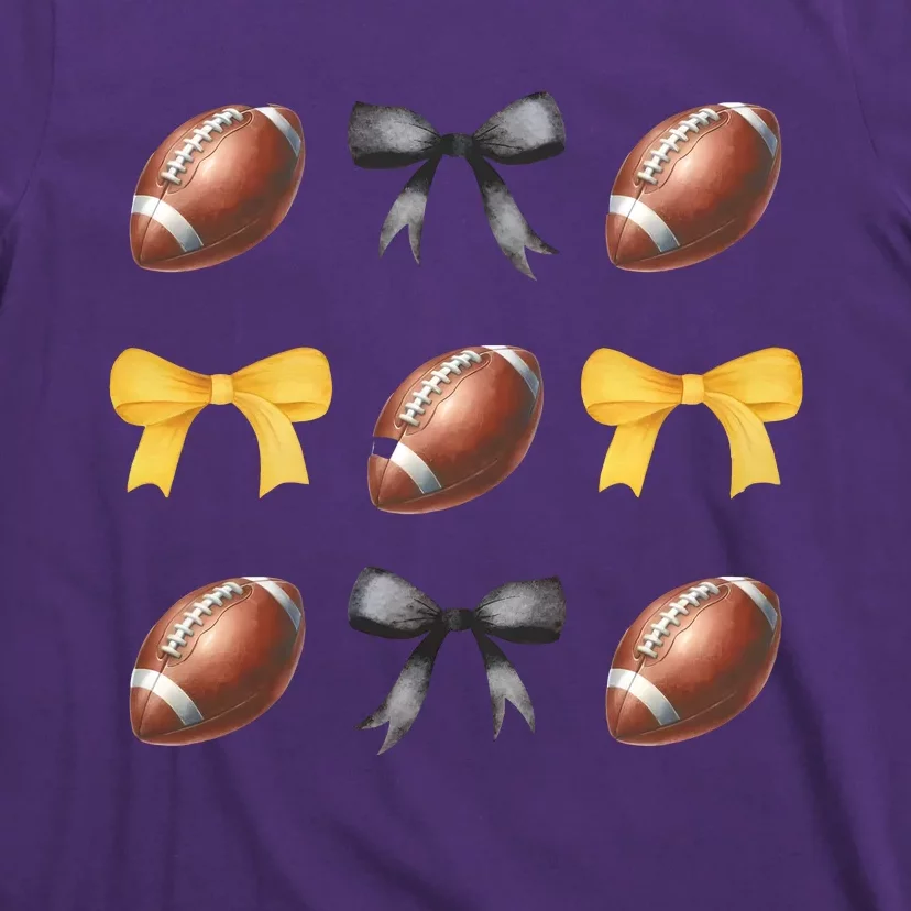 Coquette Football Lover Funny Sport football T-Shirt