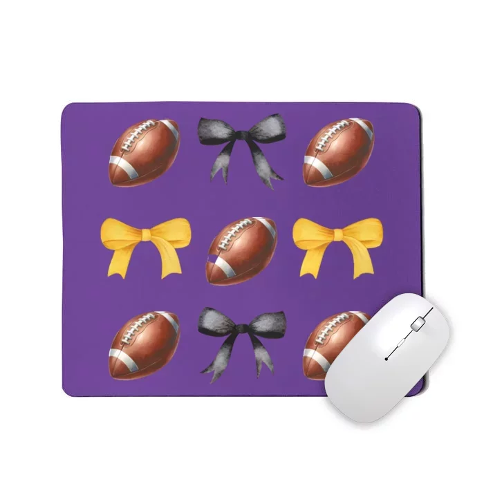 Coquette Football Lover Funny Sport football Mousepad