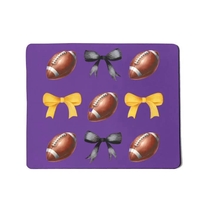 Coquette Football Lover Funny Sport football Mousepad