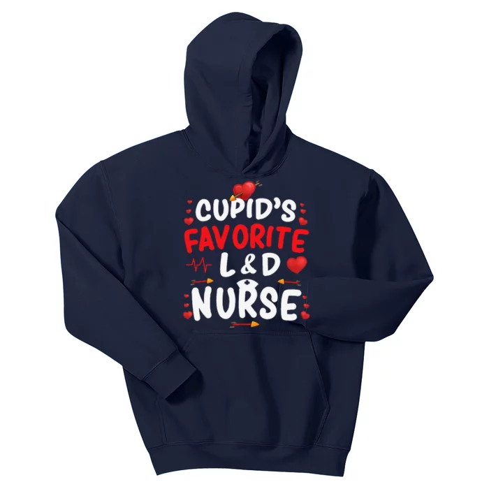 Cupid's Favorite L&D Nurse Cute Valentine's Day Nurses Gifts Kids Hoodie