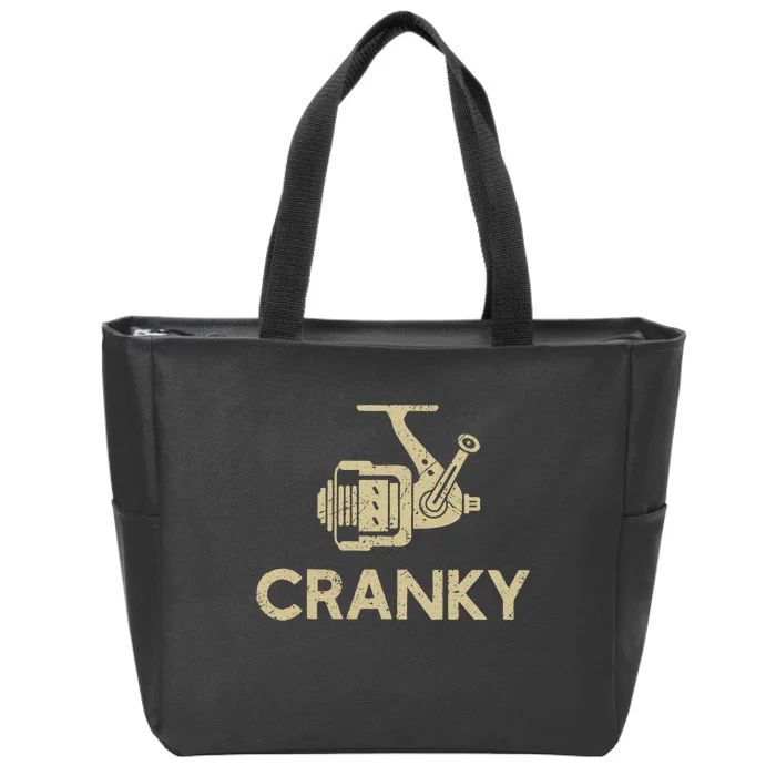 Crankbait Fishing Lure Cranky Funny Gift Ideas For Fishing Zip Tote Bag