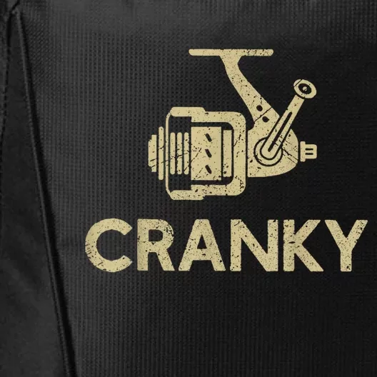 Crankbait Fishing Lure Cranky Funny Gift Ideas For Fishing City Backpack