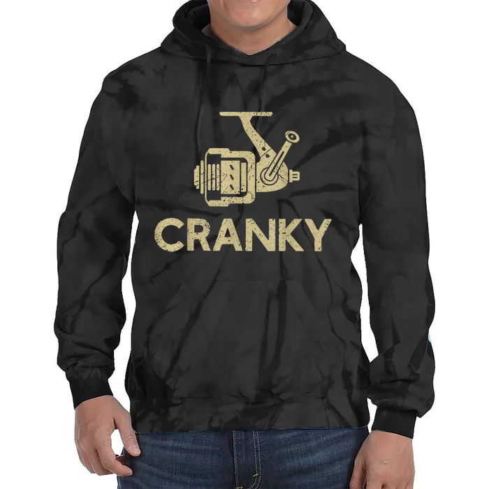 Crankbait Fishing Lure Cranky Funny Gift Ideas For Fishing Tie Dye Hoodie