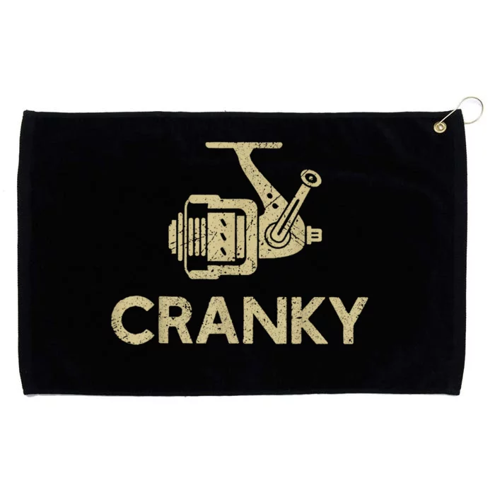 Crankbait Fishing Lure Cranky Funny Gift Ideas For Fishing Grommeted Golf Towel