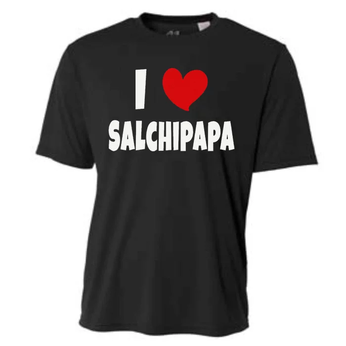 Colombian Food Lover Colombia I Love Salchipapa Cooling Performance Crew T-Shirt