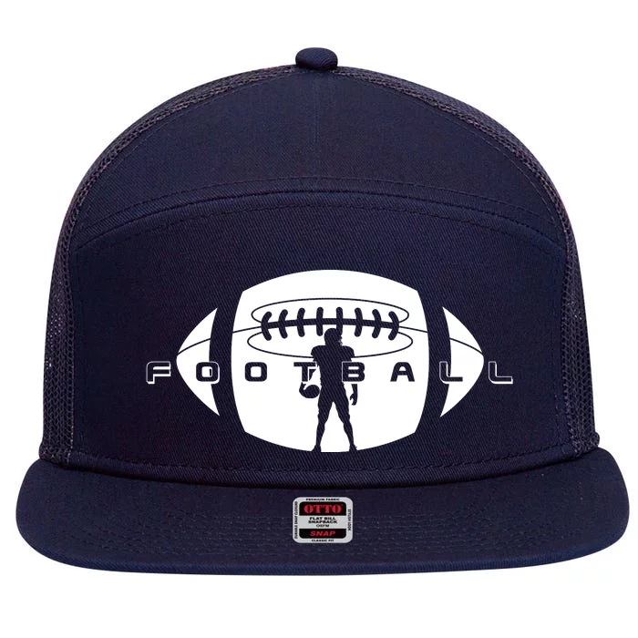 Cool Football Logo Sports Fan 7 Panel Mesh Trucker Snapback Hat