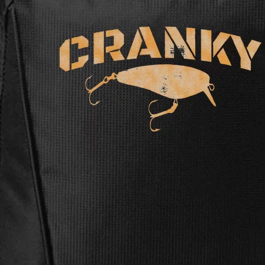 Crankbait Fishing Lure Cranky Funny Gift Ideas For Fishing City Backpack