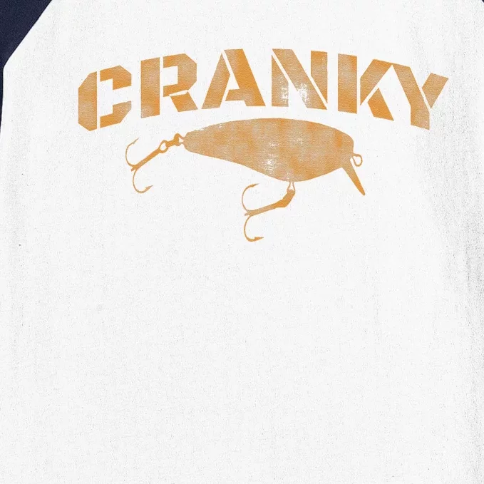 Crankbait Fishing Lure Cranky Funny Gift Ideas For Fishing Baseball Sleeve Shirt