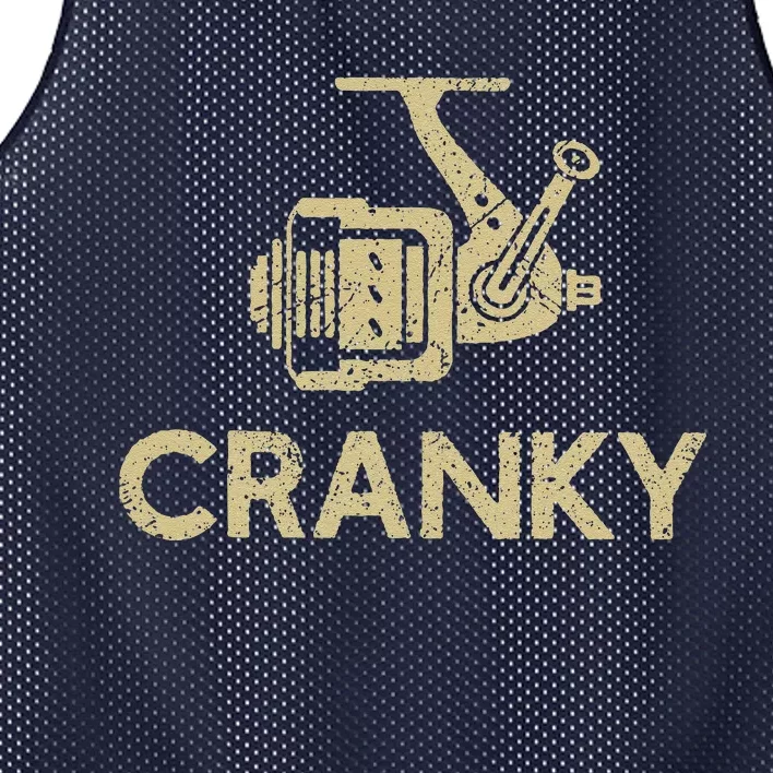 Crankbait Fishing Lure Cranky Funny Gift Ideas For Fishing Mesh Reversible Basketball Jersey Tank