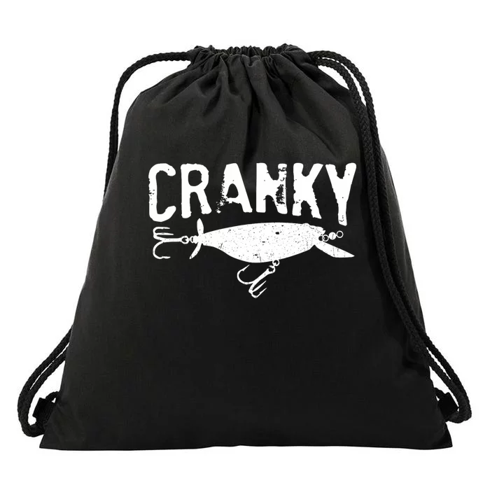 Crankbait Fishing Lure Humor Fishermen Drawstring Bag