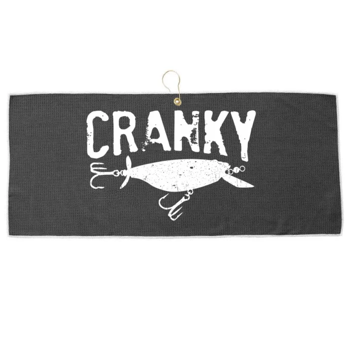 Crankbait Fishing Lure Humor Fishermen Large Microfiber Waffle Golf Towel