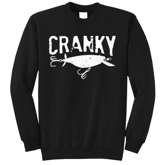 Crankbait Fishing Lure Humor Fishermen Tall Sweatshirt