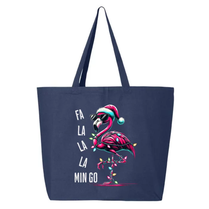 Christmas Fa La La Mingo Flamingo Xmas Gift 25L Jumbo Tote