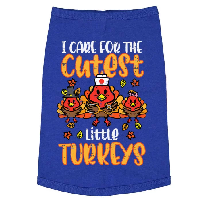 Care For Little Turkeys Nurse Fall Thanksgiving Doggie Tank