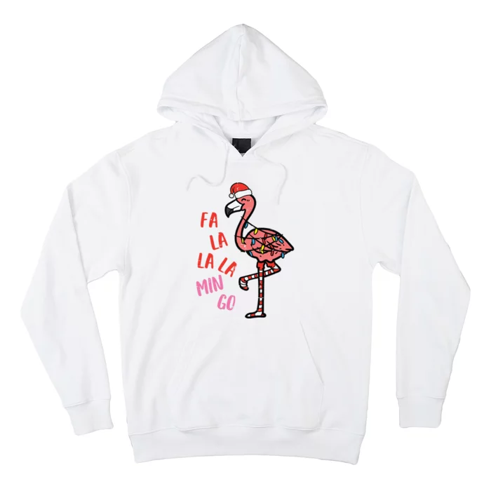 Christmas Fa La La Mingo Flamingo Xmas Hoodie