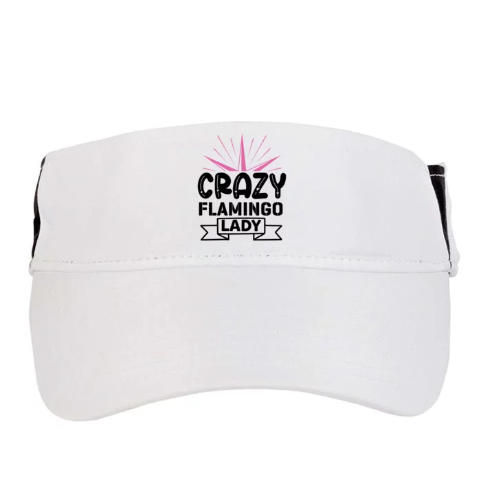 Crazy Flamingo Lady Adult Drive Performance Visor