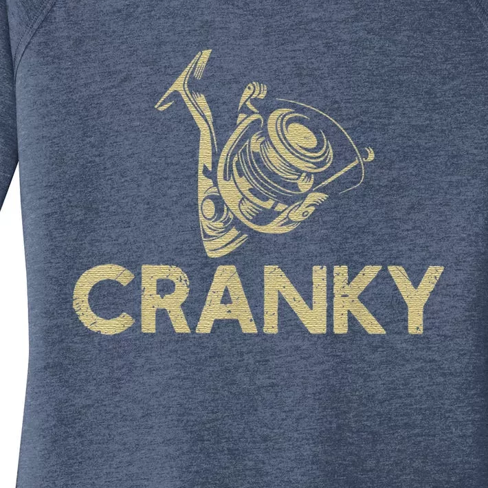 Crankbait Fishing Lure Cranky Funny Gift Ideas For Fishing Women's Perfect Tri Tunic Long Sleeve Shirt