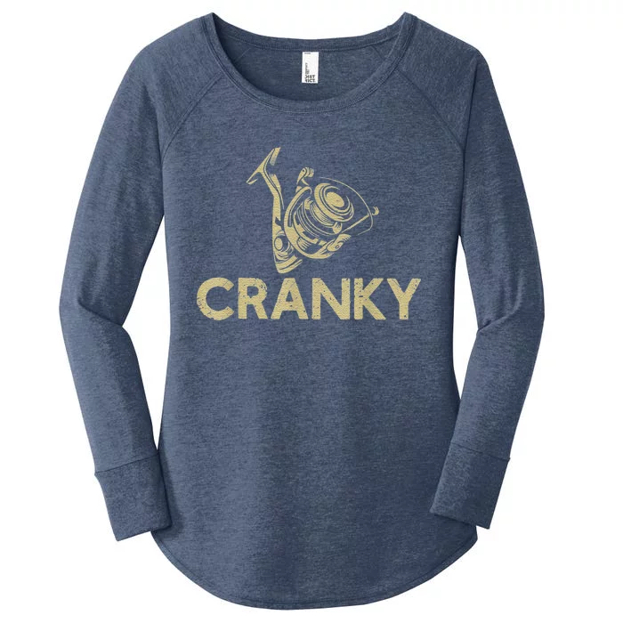 Crankbait Fishing Lure Cranky Funny Gift Ideas For Fishing Women's Perfect Tri Tunic Long Sleeve Shirt