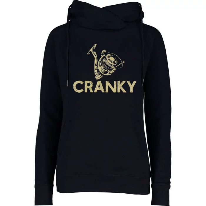 Crankbait Fishing Lure Cranky Funny Gift Ideas For Fishing Womens Funnel Neck Pullover Hood