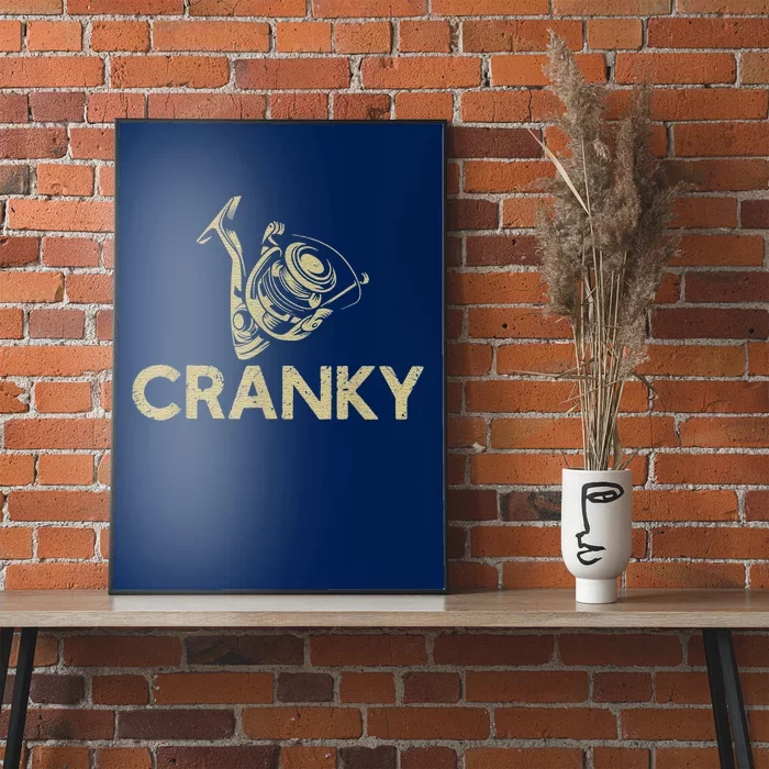 Crankbait Fishing Lure Cranky Funny Gift Ideas For Fishing Poster