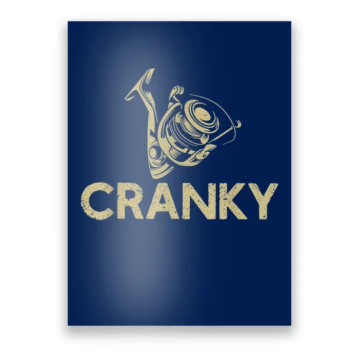 Crankbait Fishing Lure Cranky Funny Gift Ideas For Fishing Poster