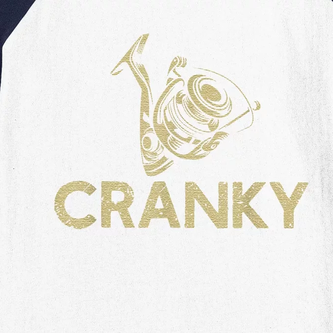 Crankbait Fishing Lure Cranky Funny Gift Ideas For Fishing Baseball Sleeve Shirt