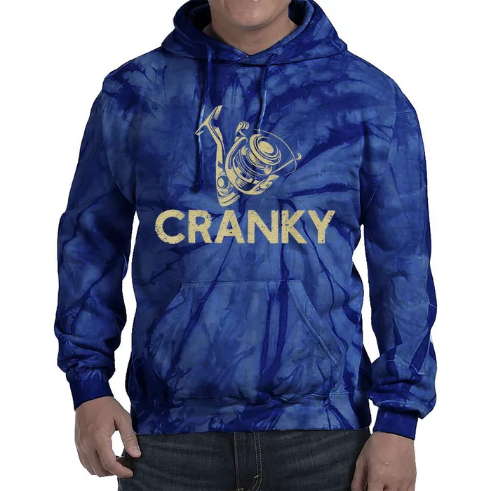 Crankbait Fishing Lure Cranky Funny Gift Ideas For Fishing Tie Dye Hoodie