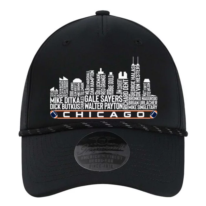 Chicago Football Legend Chicago Skyline Performance The Dyno Cap