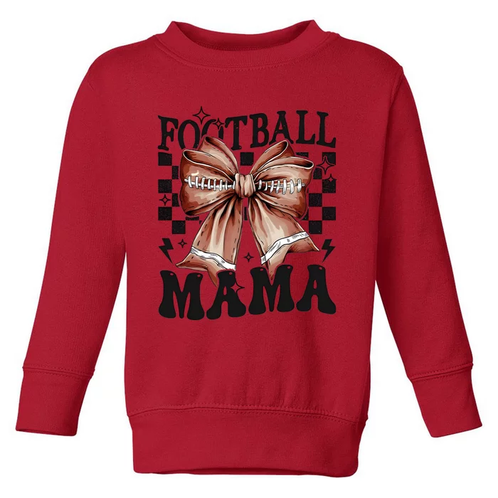 Coquette Football Mama Mom Mother Toddler Sweatshirt