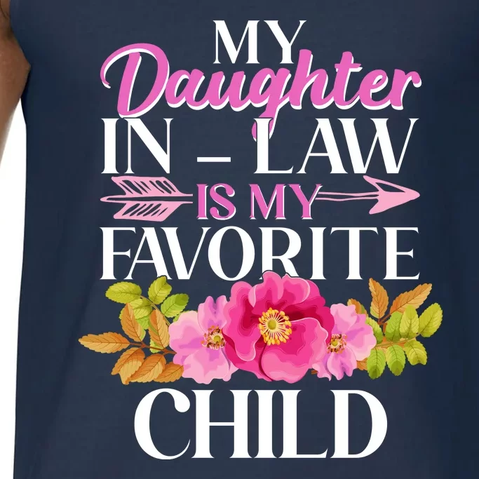 Cute Floral My Daughter In Law Is My Favorite Child Comfort Colors® Tank Top