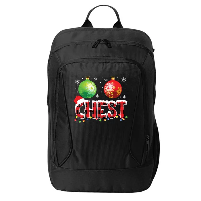 Chestnuts Funny Matching Couples Christmas Lights Nuts Chest City Backpack