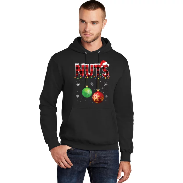 Chestnuts Funny Matching Couples Christmas Lights Nuts Hoodie