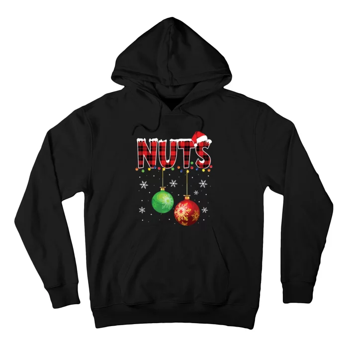 Chestnuts Funny Matching Couples Christmas Lights Nuts Hoodie