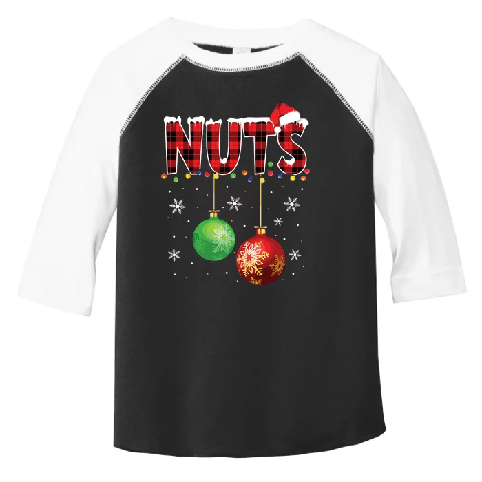 Chestnuts Funny Matching Couples Christmas Lights Nuts Toddler Fine Jersey T-Shirt