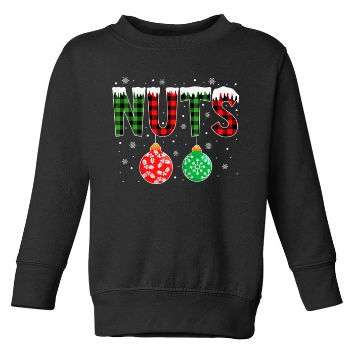 ChestNuts Funny Matching Chestnuts Christmas Couples Nuts Toddler Sweatshirt