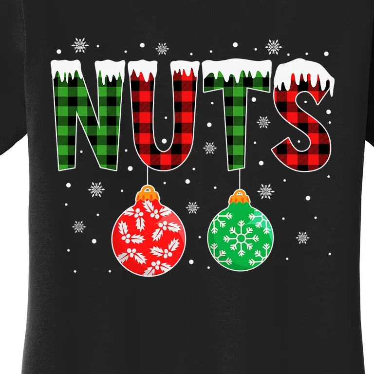 ChestNuts Funny Matching Chestnuts Christmas Couples Nuts Women's T-Shirt