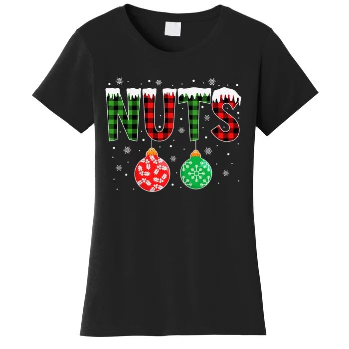 ChestNuts Funny Matching Chestnuts Christmas Couples Nuts Women's T-Shirt