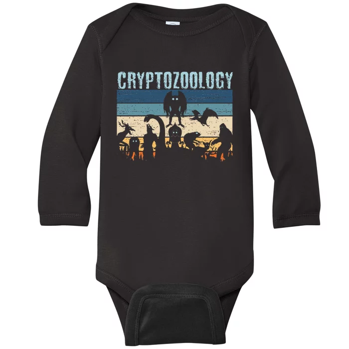 Cryptid Fantasy Monsters Mythical Creatures! Cryptozoology Baby Long Sleeve Bodysuit