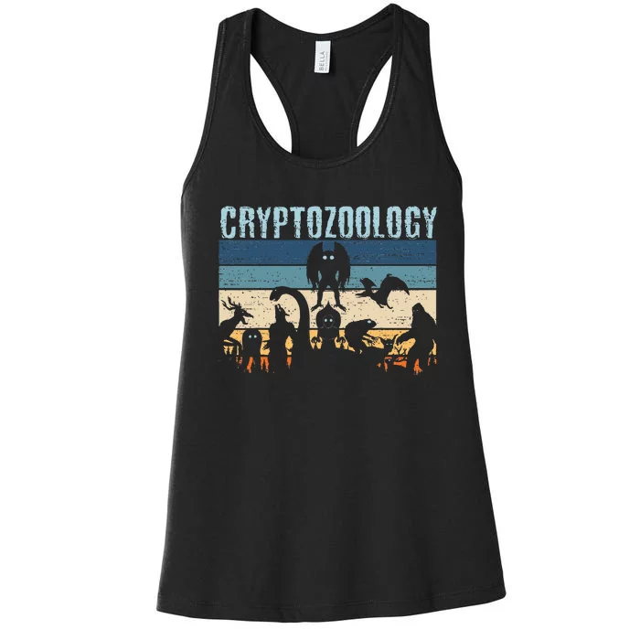 Cryptid Fantasy Monsters Mythical Creatures! Cryptozoology Women's Racerback Tank