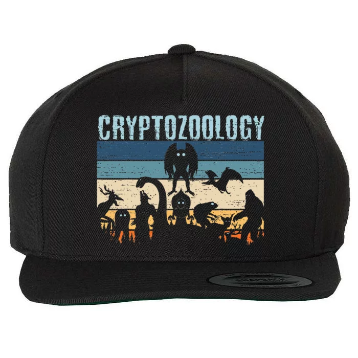 Cryptid Fantasy Monsters Mythical Creatures! Cryptozoology Wool Snapback Cap