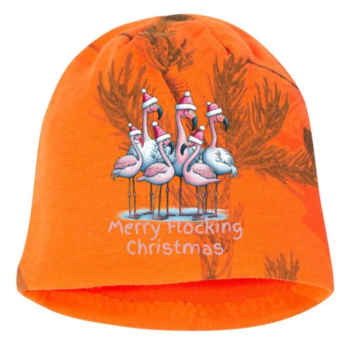 Christmas Flamingos Merry Flocking Christmas Gift Kati - Camo Knit Beanie