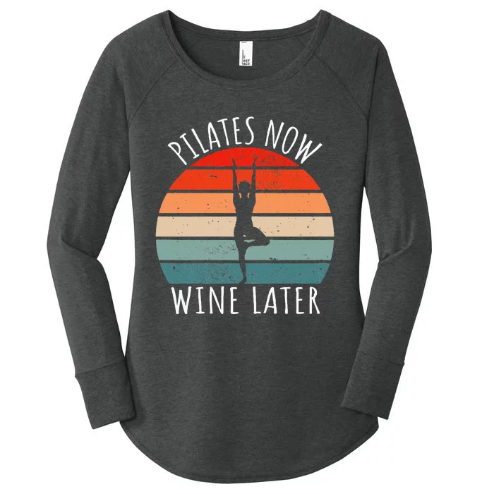 Cute & Funny Meditation Pilates Women's Perfect Tri Tunic Long Sleeve Shirt